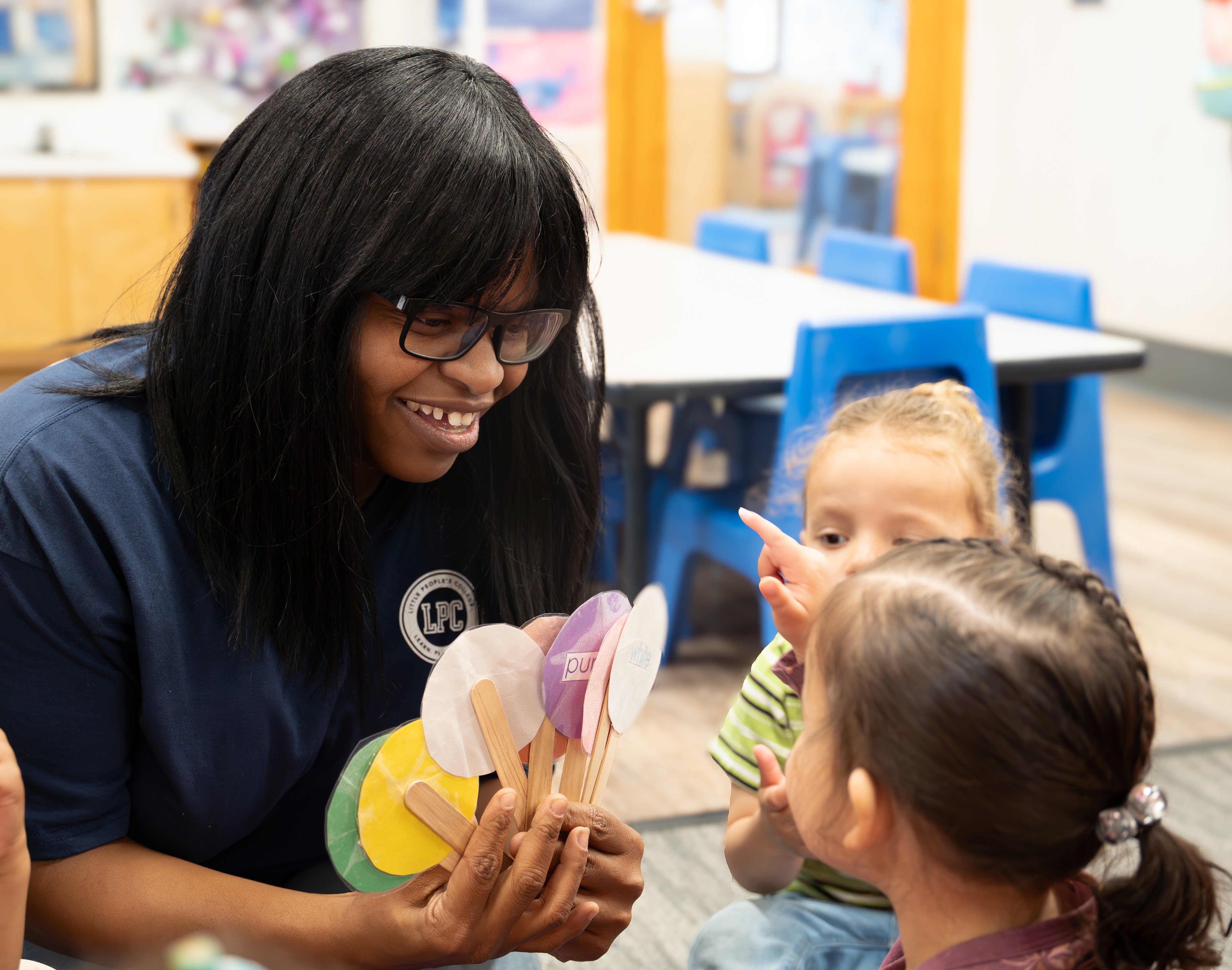 Child enjoying learning activities